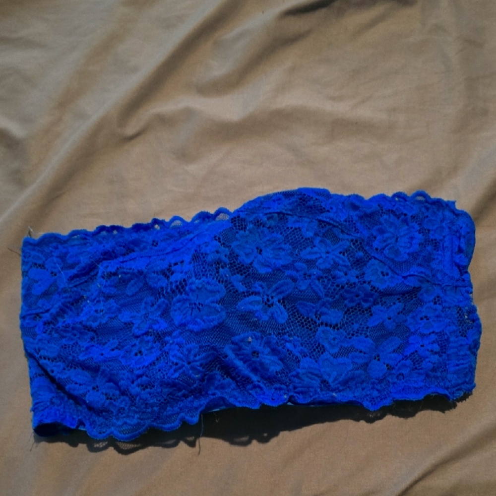 No Boundaries Royal Blue Lace Bandeau